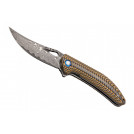 Ніж складний DG 295 G10 (дамаск)
