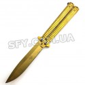 Нож-бабочка "Benchmade" золотой
