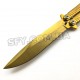 Нож-бабочка "Benchmade" золотой