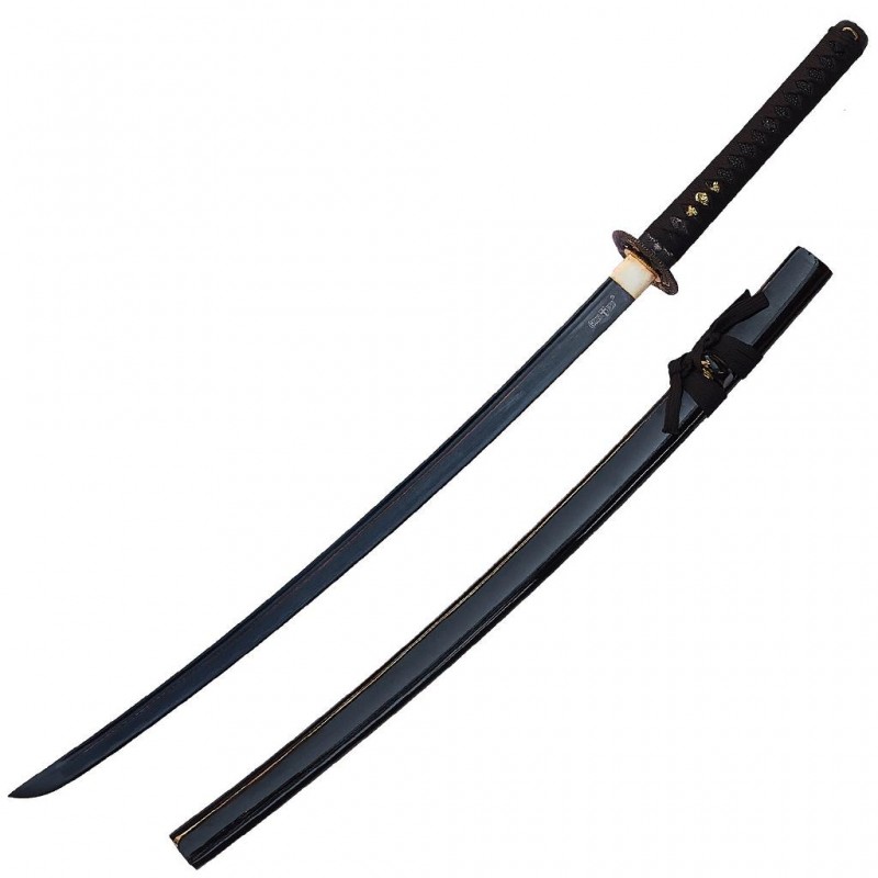 Самурайский меч катана 17935-1 черный клинок (Katana)